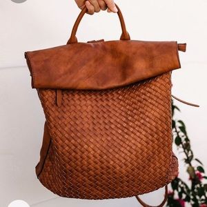 Vici Brown Woven Bag